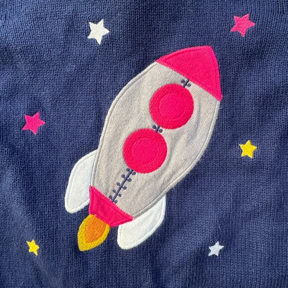 Gymboree Girls Long Sleeve Space Rocket Sweater 5T - Picture 4 of 7